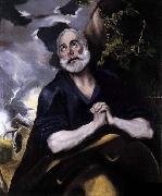 GRECO, El St Peter in Penitence Germany oil painting artist